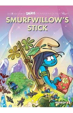 Coperta cărții 'The Smurfs Village Vol. 5: Smurfwillow's Stick - Thierry Culliford'