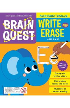 Brain Quest Write and Erase: Alphabet Skills -