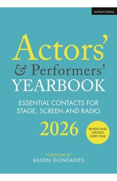 Coperta cărții 'Actors' and Performers' Yearbook 2026 - Aileen Gonsalves'