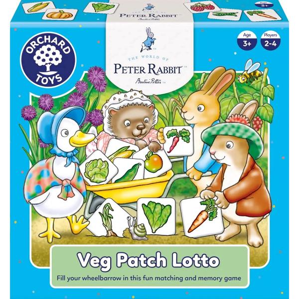 Joc educativ. Peter Rabbit: Gradina cu legume