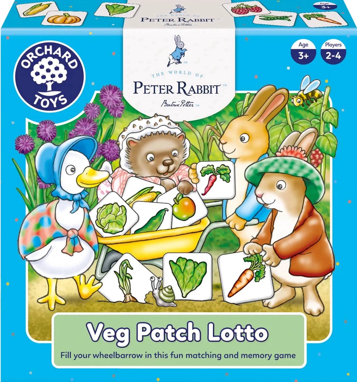 Joc educativ. Peter Rabbit: Gradina cu legume