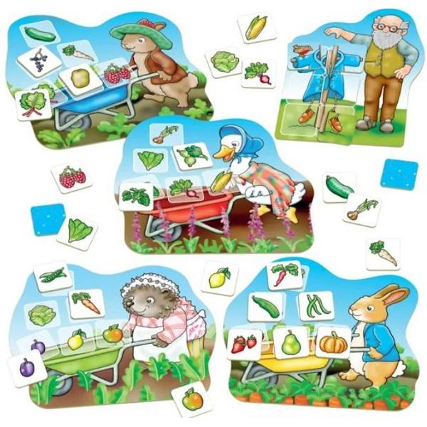 Joc educativ. Peter Rabbit: Gradina cu legume