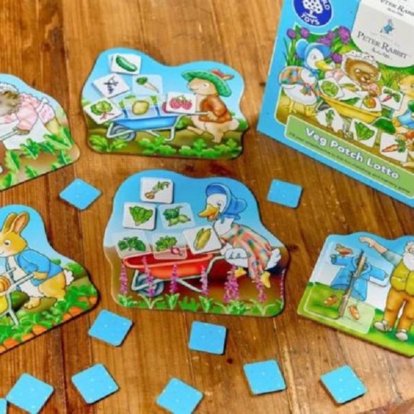 Joc educativ. Peter Rabbit: Gradina cu legume