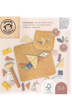 Poza produsului Joc educativ cu ciocanel si panou pluta: Nailing Game