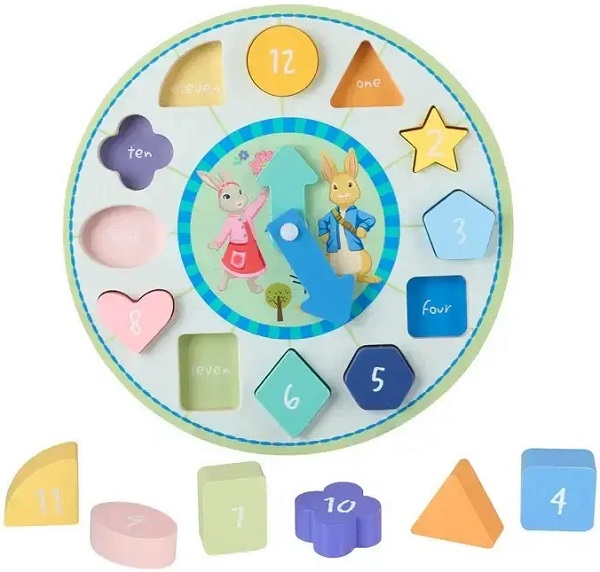 Puzzle ceas: Peter Rabbit