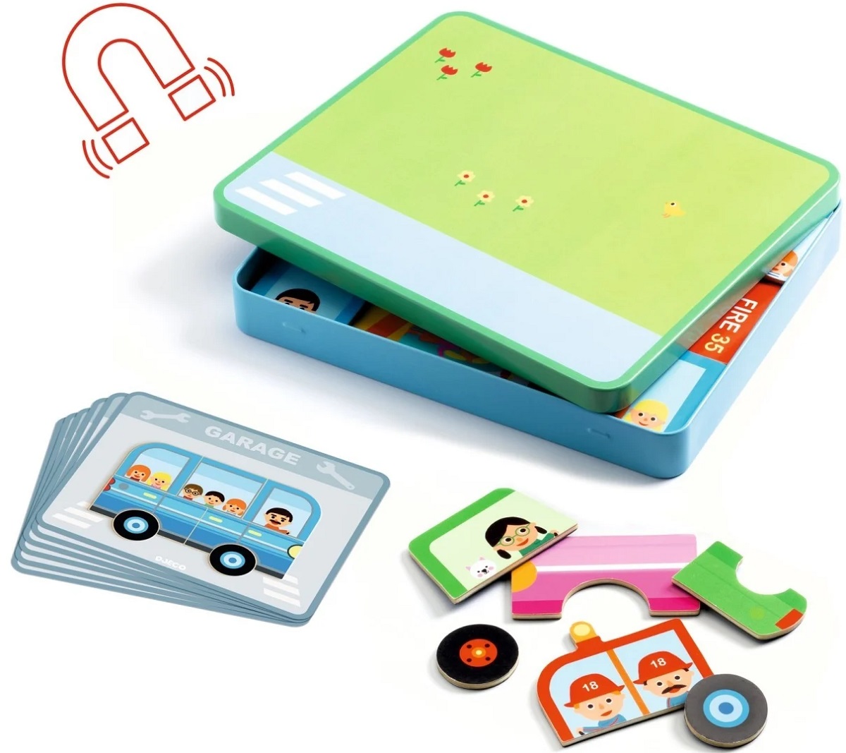 Joc magnetic: Inzebox Vehicles