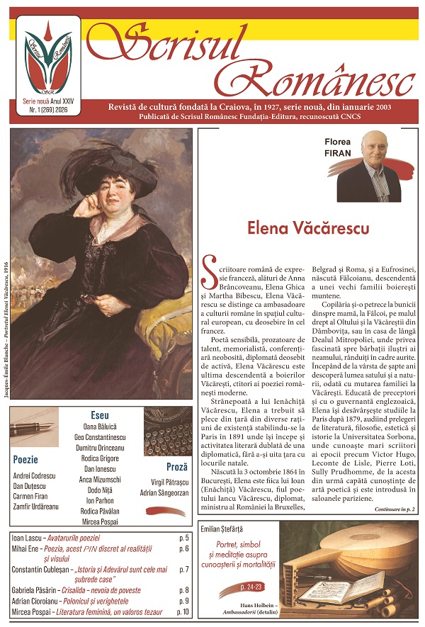 Revista Scrisul Romanesc Nr.1 din 2026