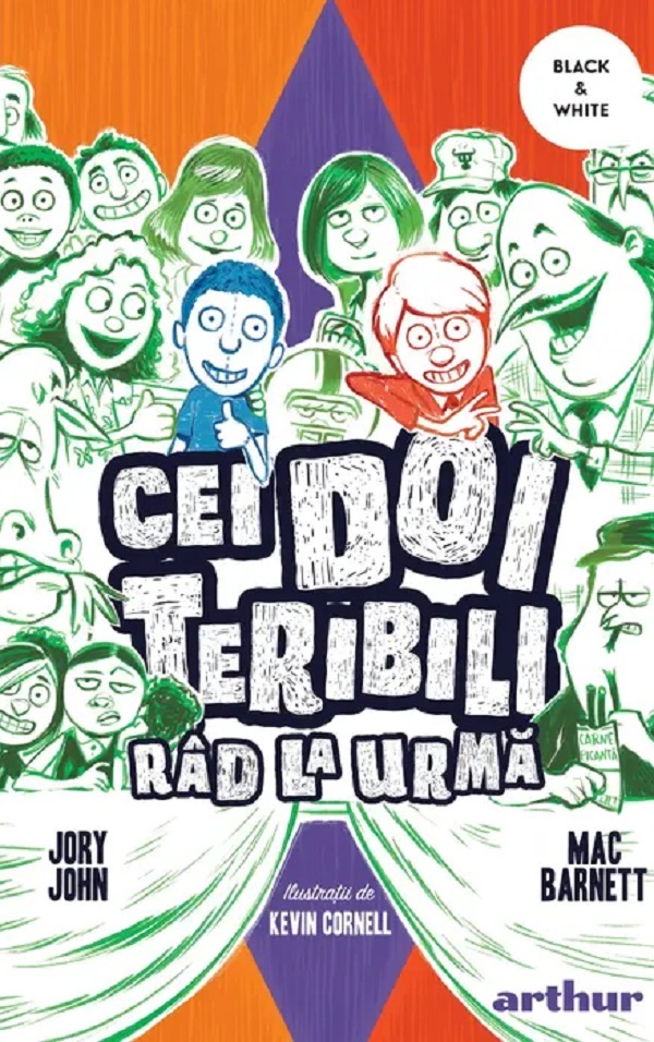 Coperta cărții 'Cei doi teribili râd la urmă - Jory John, Mac Barnett'