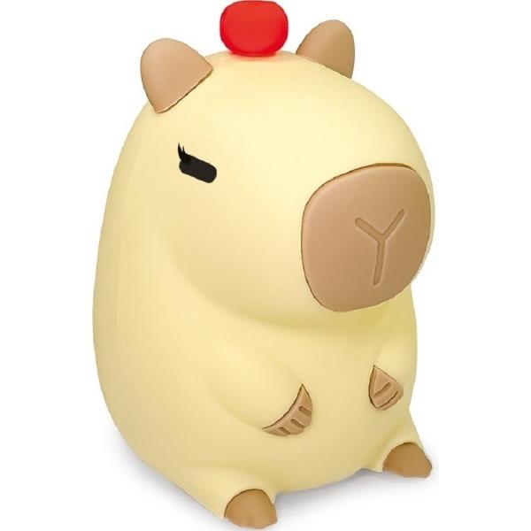 Lampa de noapte. Capybara cu buton rosu