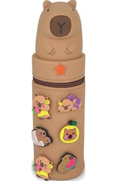 Poza produsului Penar silicon: Capybara. Maro deschis