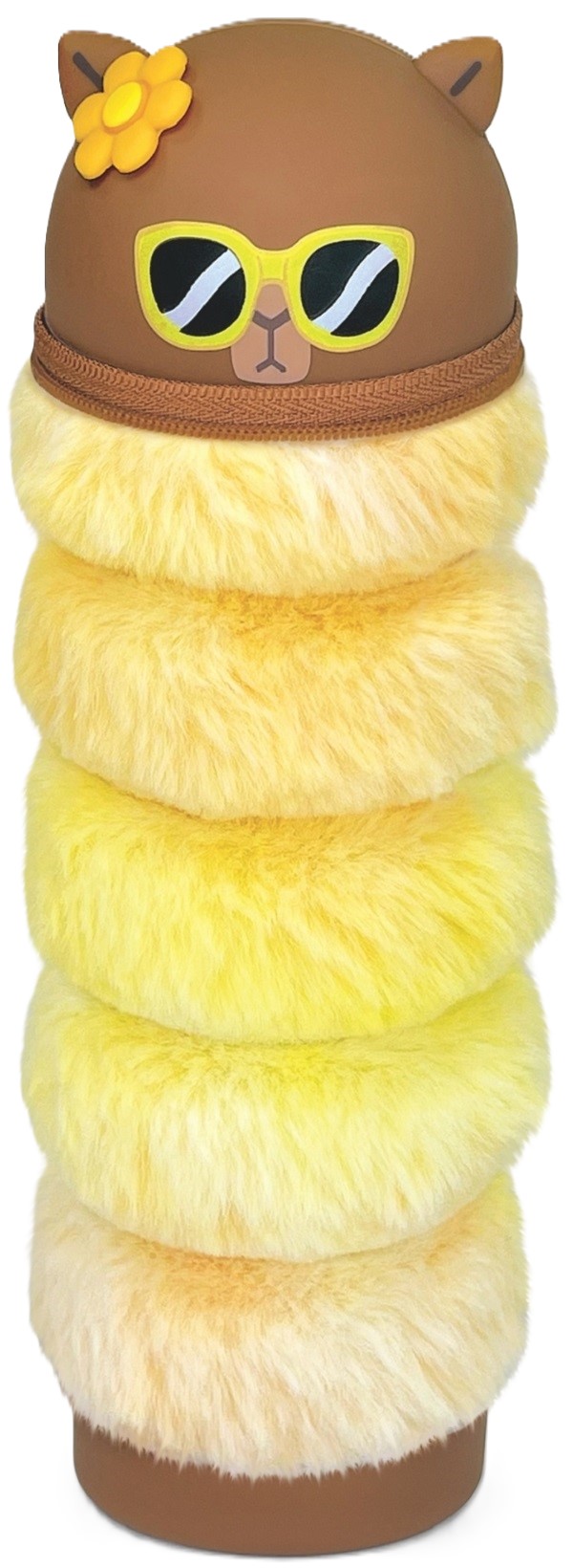 Penar telescopic din plus si silicon. BeCappy Capybara. Maro inchis