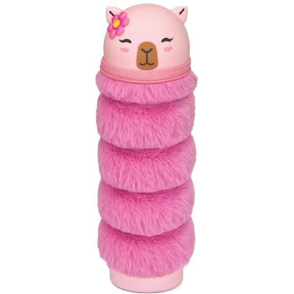 Penar telescopic din plus si silicon. BeCappy Capybara. Roz