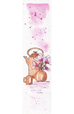 Poza produsului Semn de carte pictat manual: Magnolie