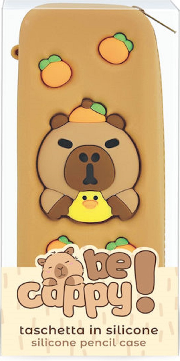 Penar cu model in relief. Capybara cu ratusca si portocale