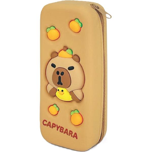 Penar cu model in relief. Capybara cu ratusca si portocale