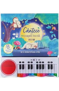 Coperta cărții 'Cântece de noapte bună. Carte pian'