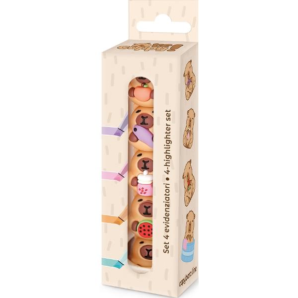 Set 4 mini evidentiatoare Capybara