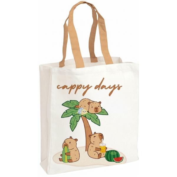 Sacosa textila canvas: BeCappy. Cappy Days