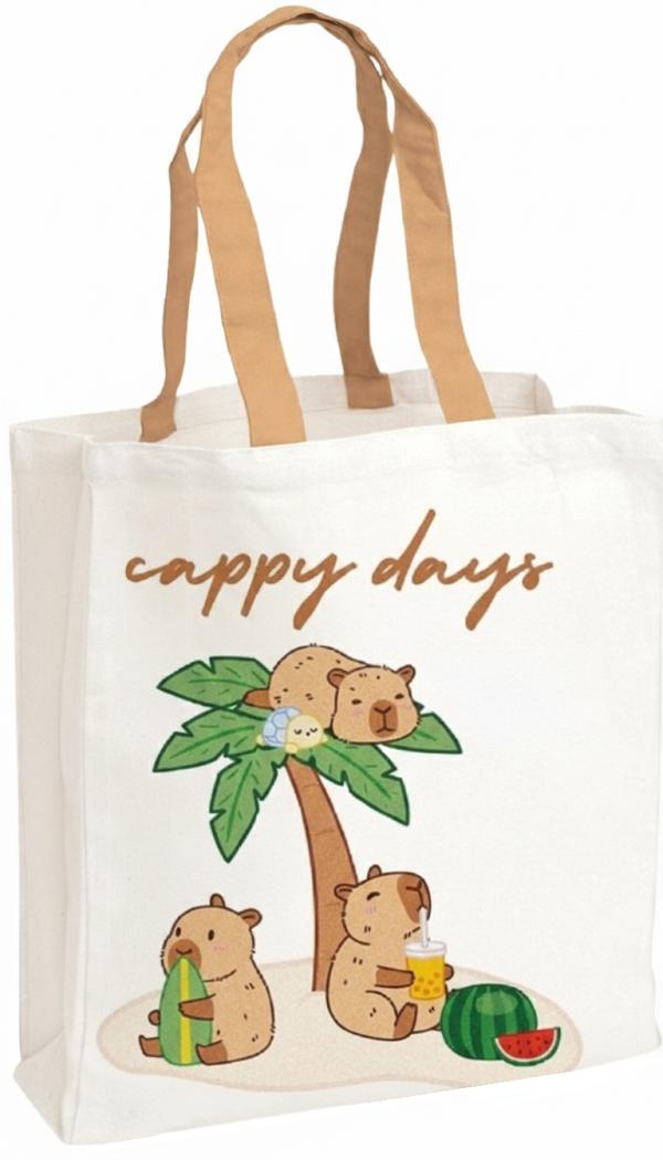 Sacosa textila canvas: BeCappy. Cappy Days