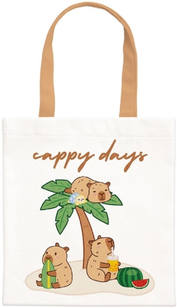 Sacosa textila canvas: BeCappy. Cappy Days