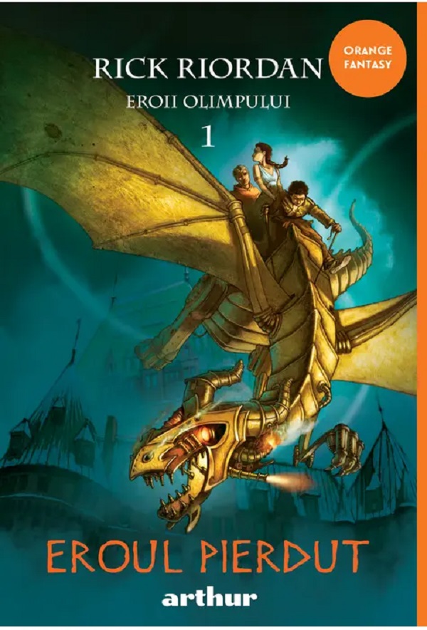 Coperta cărții 'Eroii Olimpului Vol.1: Eroul pierdut - Rick Riordan'