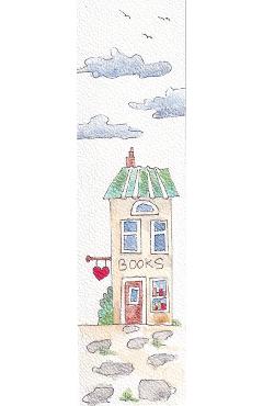 Poza produsului Semn de carte pictat manual: Books