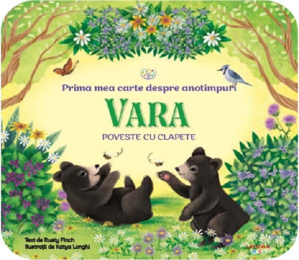 Coperta cărții 'Bebe învață. Prima mea carte despre anotimpuri: Vara. Poveste cu clapete - Rusty Finch'