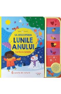 Coperta cărții 'Să descoperim lunile anului. Carte cu sunete'