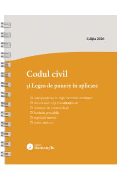 Poza produsului Codul civil si legea de punere in aplicare Act. 8 Ianuarie 2026 Ed.Spiralata