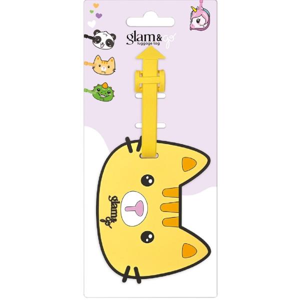 Eticheta pentru bagaj. Glam and Go: Pisica