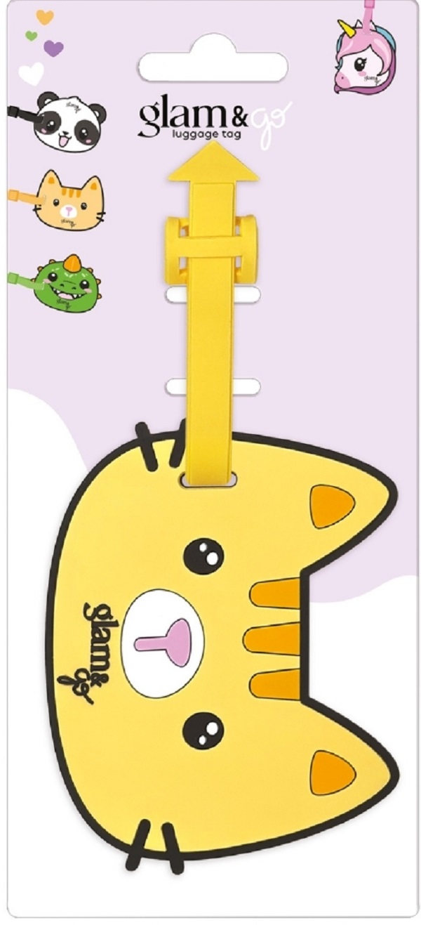 Eticheta pentru bagaj. Glam and Go: Pisica