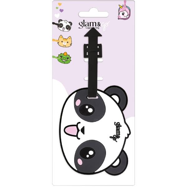 Eticheta pentru bagaj. Glam and Go: Panda
