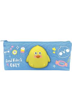 Poza produsului Penar albastru Squishy. Cute animals: Puisor