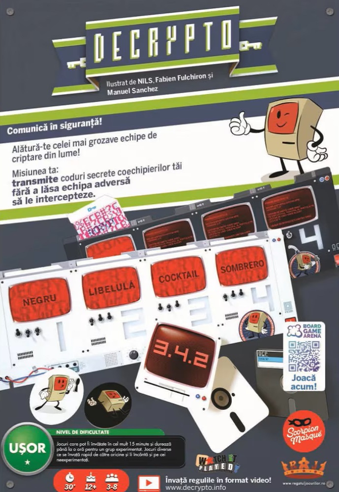 Joc de societate: Decrypto. Comunica in siguranta