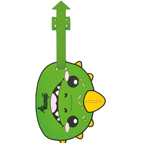 Eticheta pentru bagaj. Glam and Go: Dino