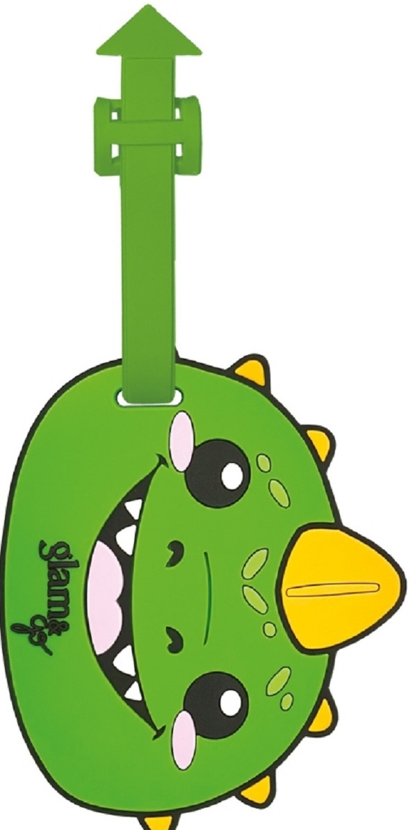 Eticheta pentru bagaj. Glam and Go: Dino