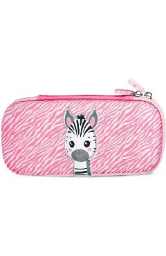 Poza produsului Penar: Zebra 3D. Roz