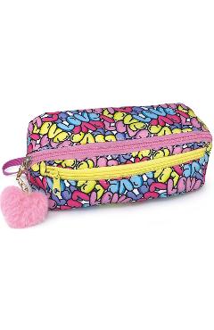 Poza produsului Penar cu 2 fermoare. Good things are blooming. Love