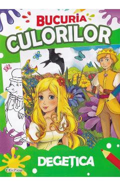 Coperta cărții 'Bucuria culorilor. Degețica'