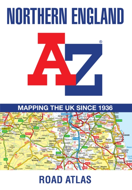 Coperta cărții 'Northern England A-Z Road Atlas -'
