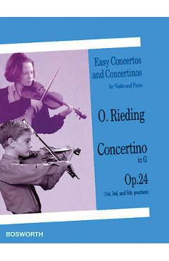 Coperta cărții 'Concertino in G, Op. 24: Easy Concertos and Concertinos Series for Violin and Piano - Oscar Rieding'