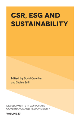 Csr, Esg and Sustainability - David Crowther
