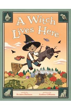Coperta cărții 'A Witch Lives Here - Kristen Dickson'