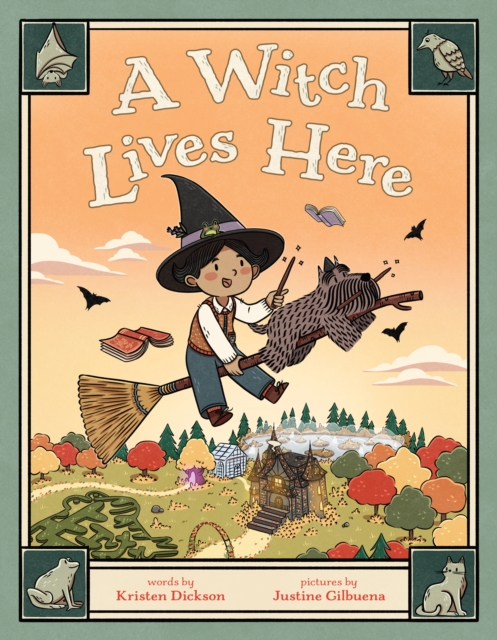 Coperta cărții 'A Witch Lives Here - Kristen Dickson'