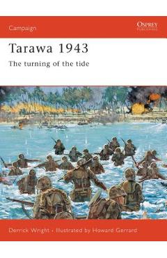Coperta cărții 'Tarawa 1943: The Turning of the Tide - Derrick Wright'