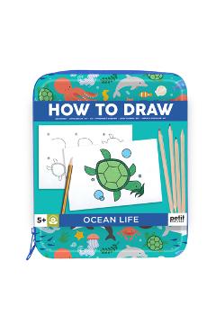 Coperta cărții 'How to Draw Ocean Life -'