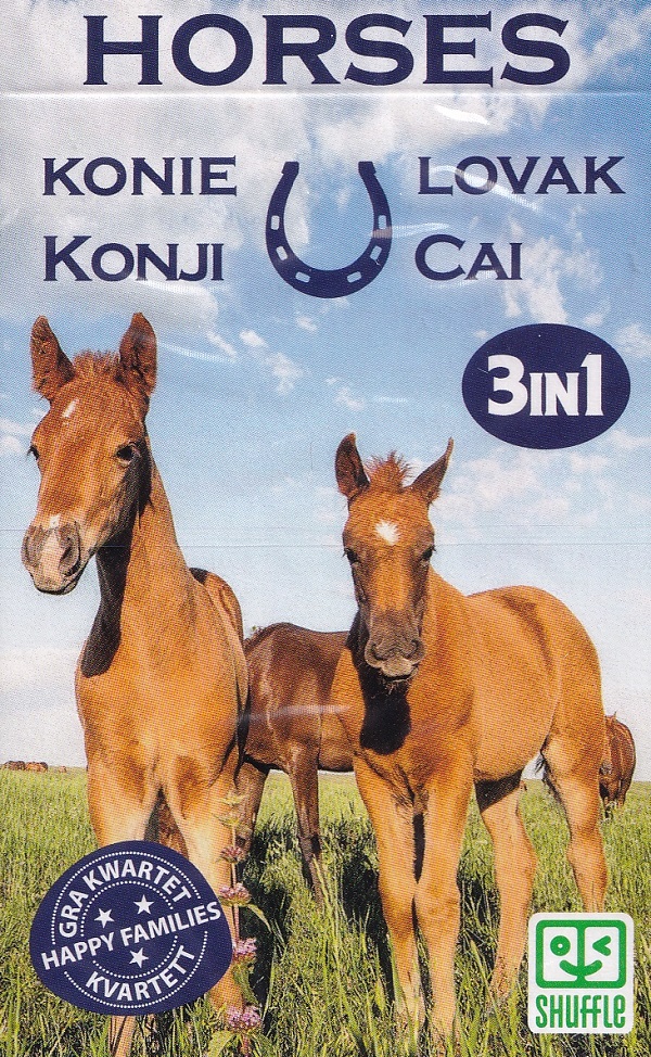 Joc de carti 3 in 1: Horses