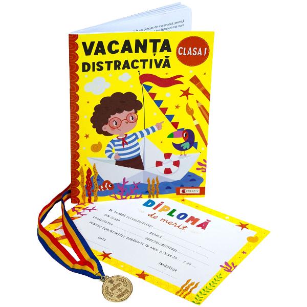 Pachet: Vacanta distractiva + Diploma + Medalie - Clasa 1 - Aurelia Seulean, Marioara Minculescu, Elena Oltean