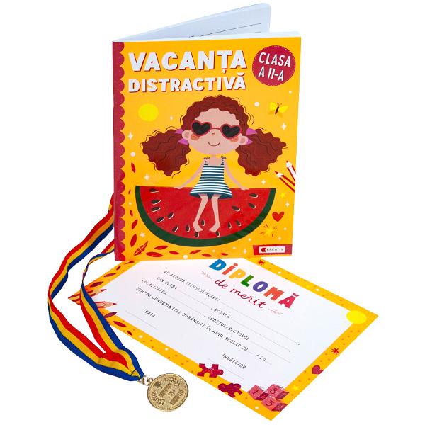 Pachet: Vacanta distractiva + Diploma + Medalie - Clasa 2 - Aurelia Seulean, Marioara Minculescu, Elena Oltean