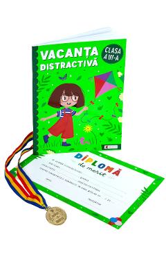 Poza produsului Pachet: Vacanta distractiva + Diploma + Medalie - Clasa 3 - Corina Istrate, Dora Macean, Manuela Koszorus